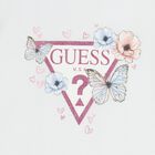 Girls White & Blue Floral Skirt Set, 1, hi-res