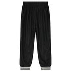 بنطلون رياضى بنات بالشعار باللون الاسود  , 1, hi-res