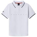 Boys White & Navy Blue Polo Shirt, 3, hi-res