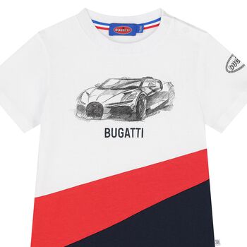 Younger Boys White Logo T-Shirt
