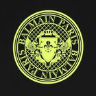 Black & Neon Yellow Medallion Logo T-Shirt, 1, hi-res