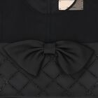Girls Black Embellished Dress, 3, hi-res