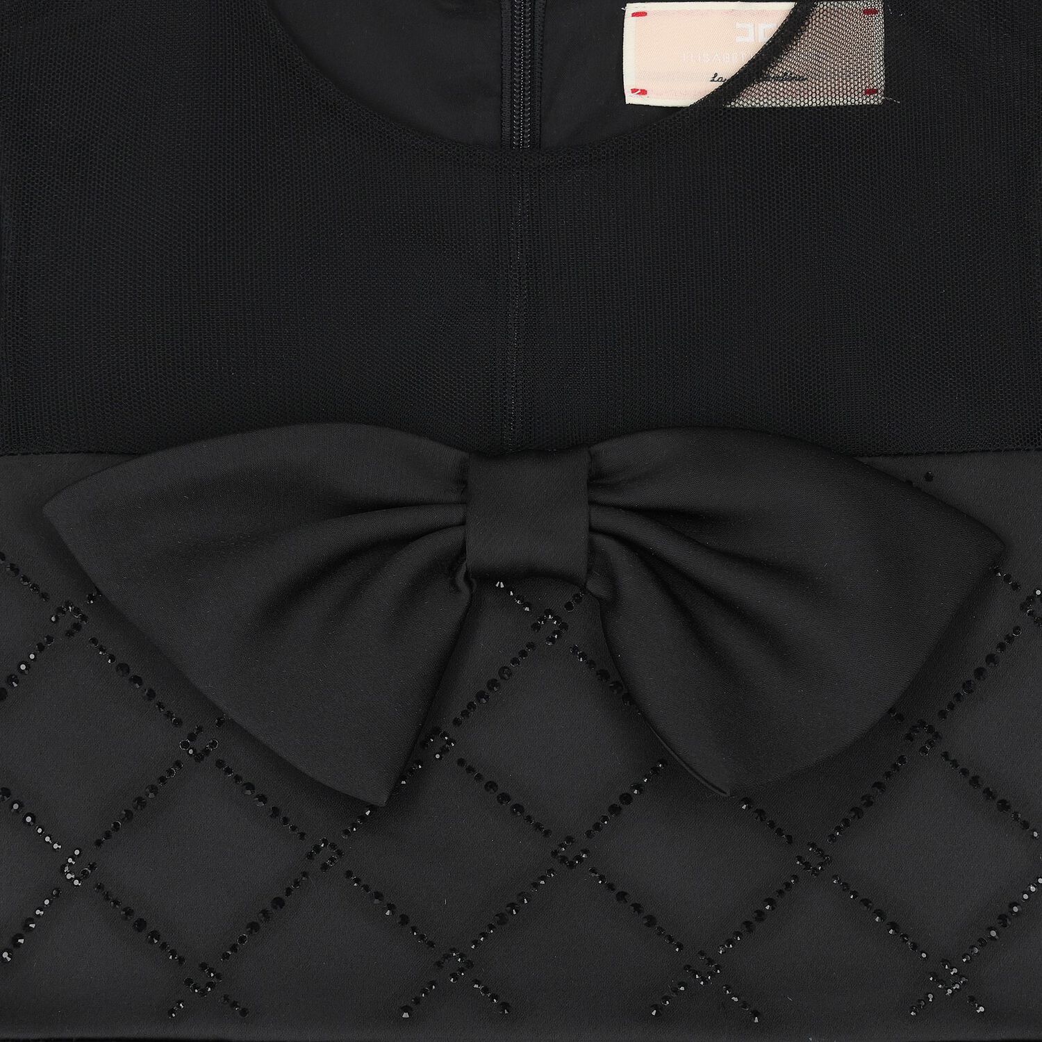 Girls Black Embellished Dress, 3, hi-res image number null