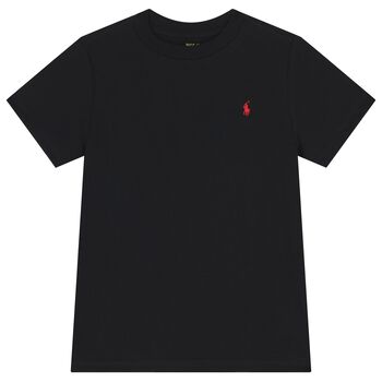 Boys Black Logo T-Shirt
