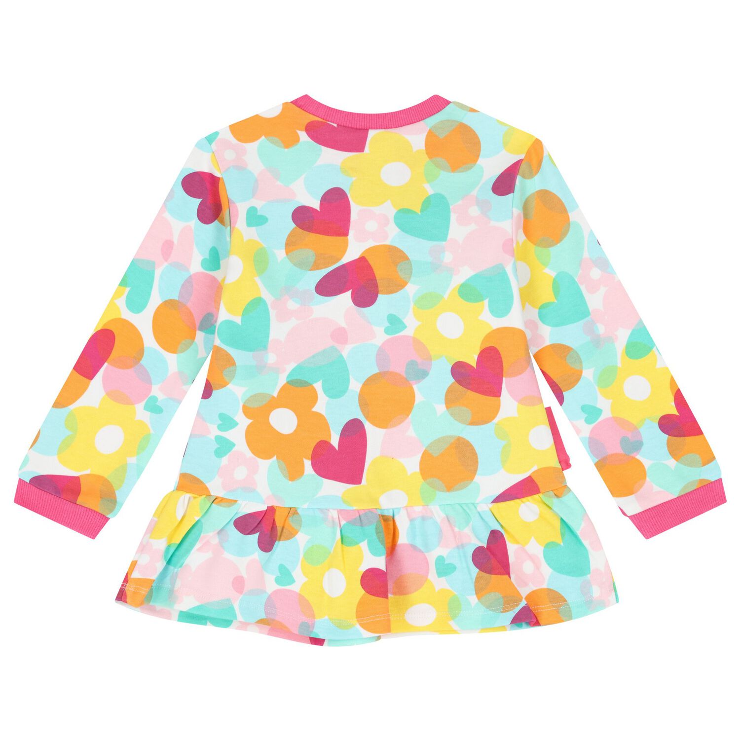 Girls White & Pink Heart Leggings Set, 1, hi-res image number null