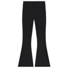 Girls Black Crystal Embellished Diamant&eacute; Logo & Flared Leggings Set, 1, hi-res