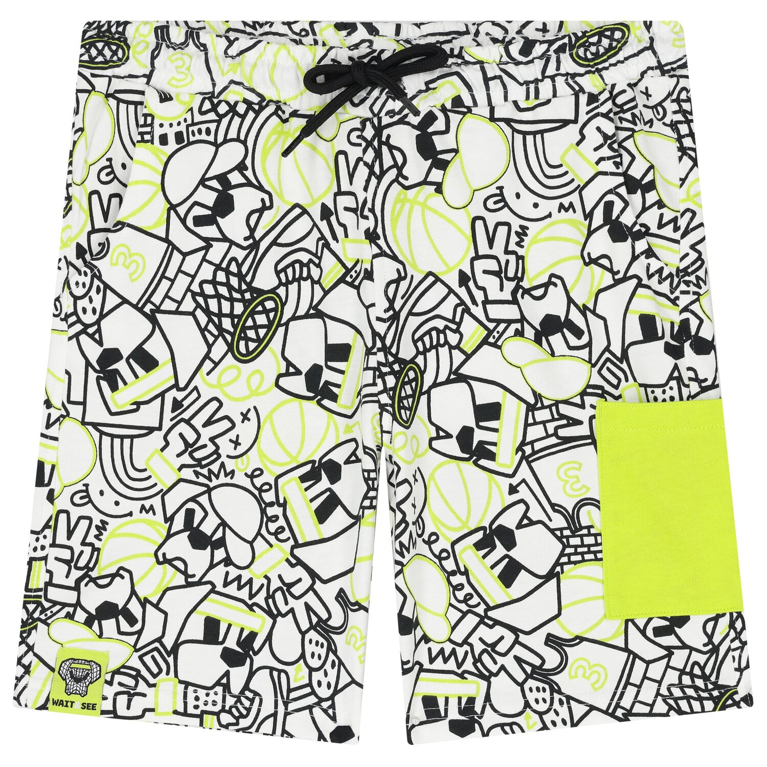 شورت أولاد باللون الأبيض , 1, hi-res