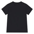 Younger Boys Black & Grey Smiley Logo Shorts Set, 1, hi-res