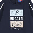 Baby Boys Navy Blue Logo Babygrow, 3, hi-res