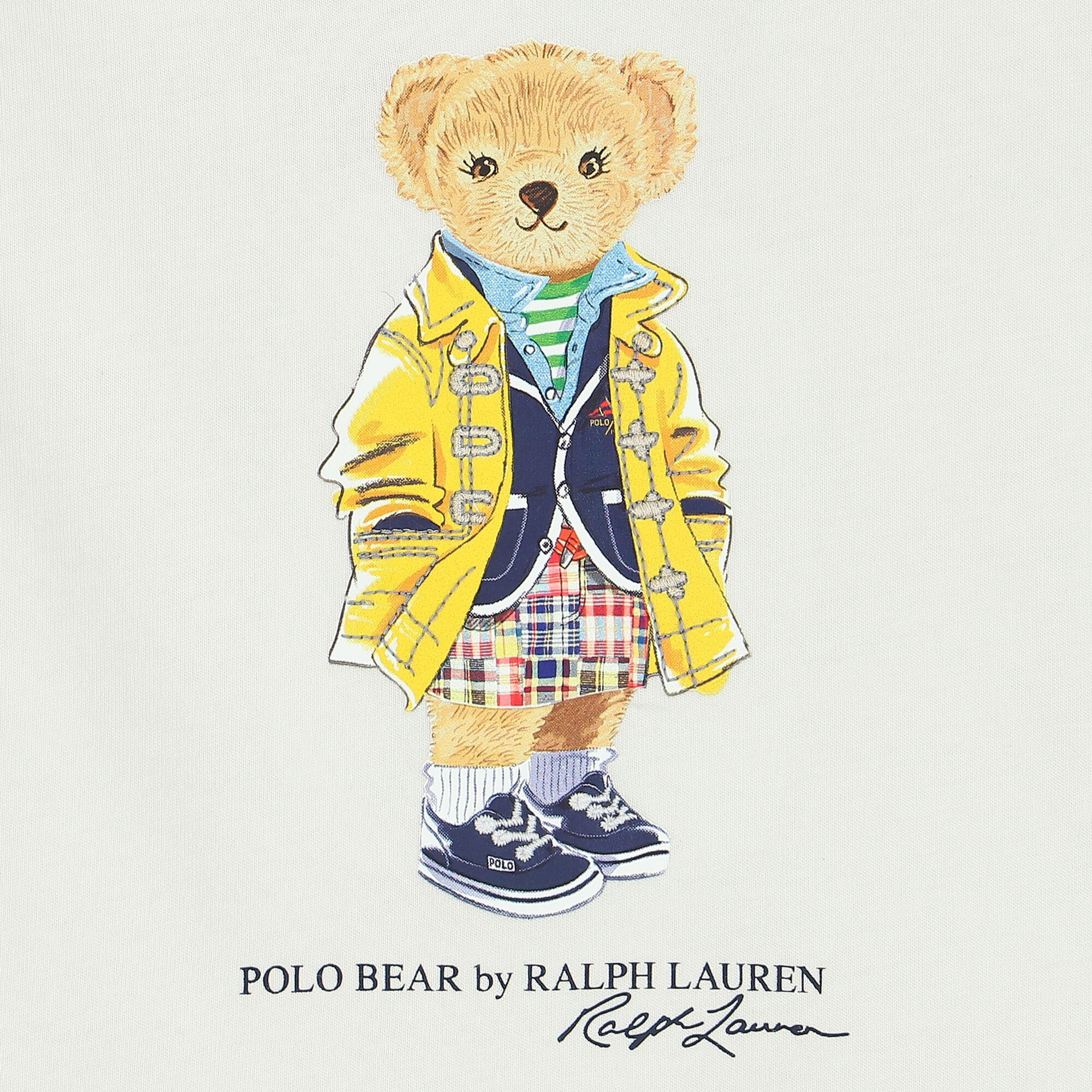 Ralph Lauren Younger Girls White Polo Bear T Shirt Junior Couture