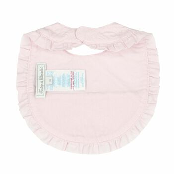 Girls Pink & Gold Baby Bib