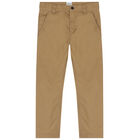 Boys Beige Chino Trousers, 1, hi-res