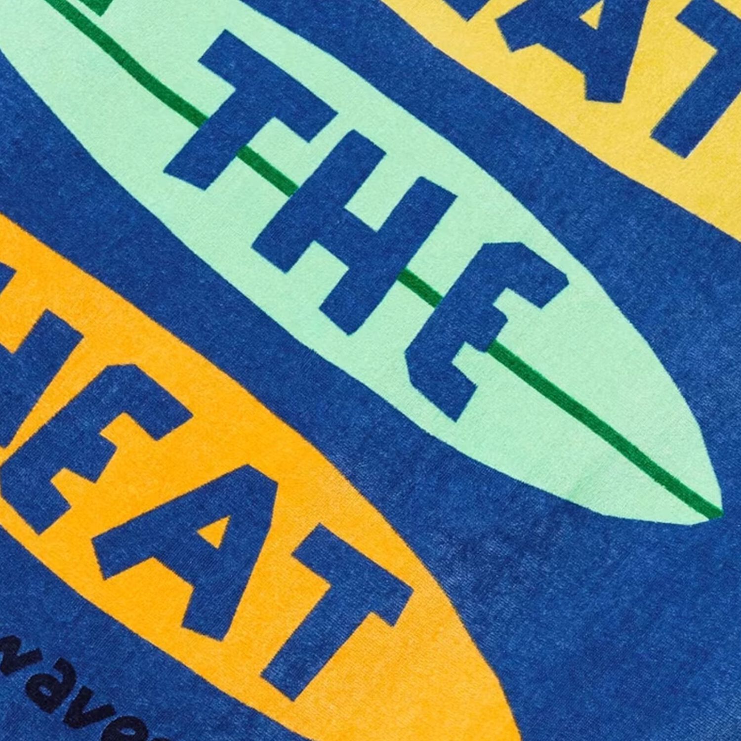 Boys Blue Surf Board Towel, 1, hi-res