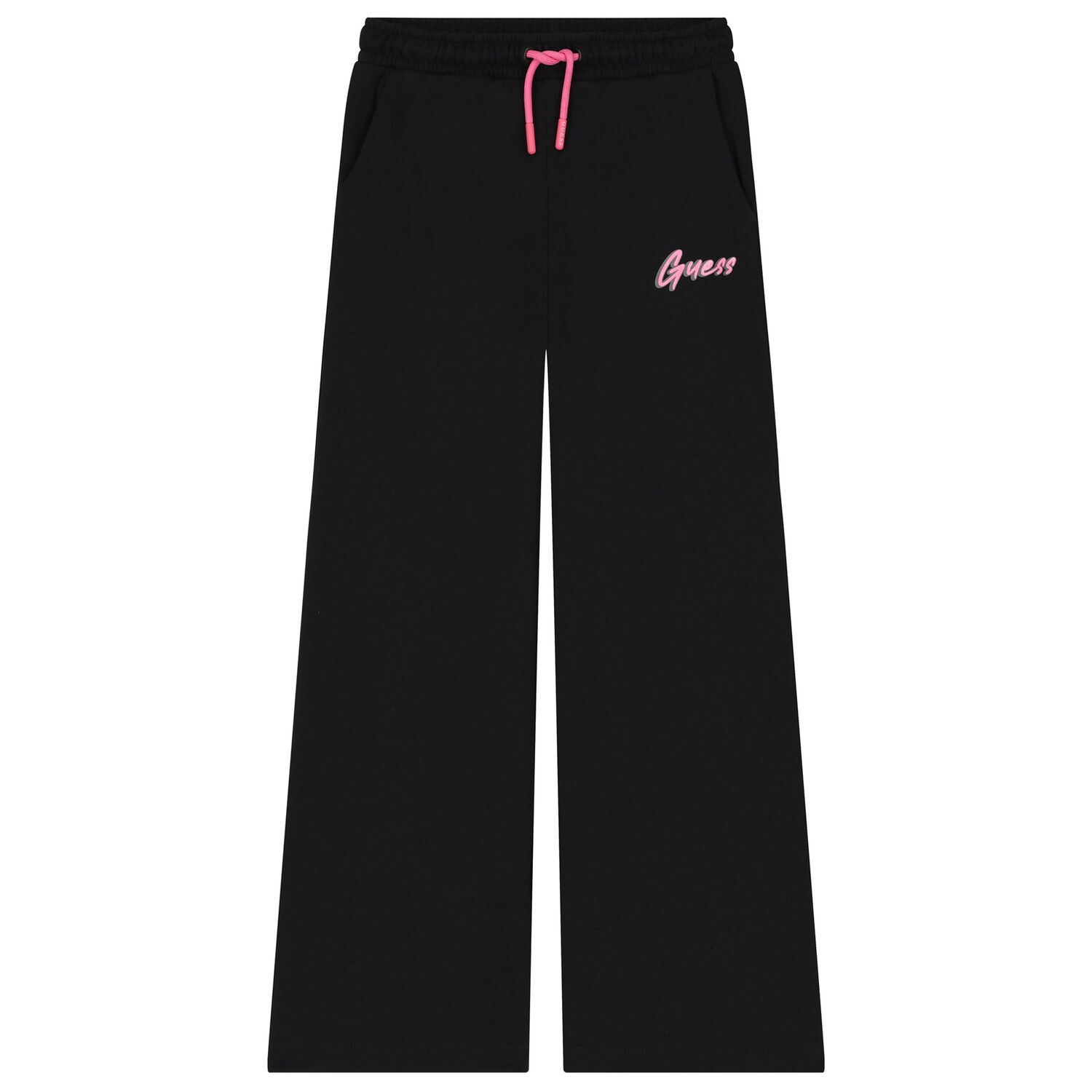 Girls Black Logo Trousers, 1, hi-res image number null
