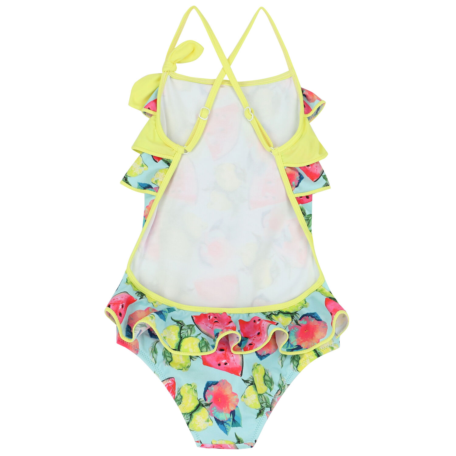 Girls Aqua Fruits Swimsuit, 1, hi-res image number null
