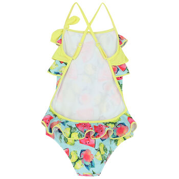 Girls Aqua Fruits Swimsuit