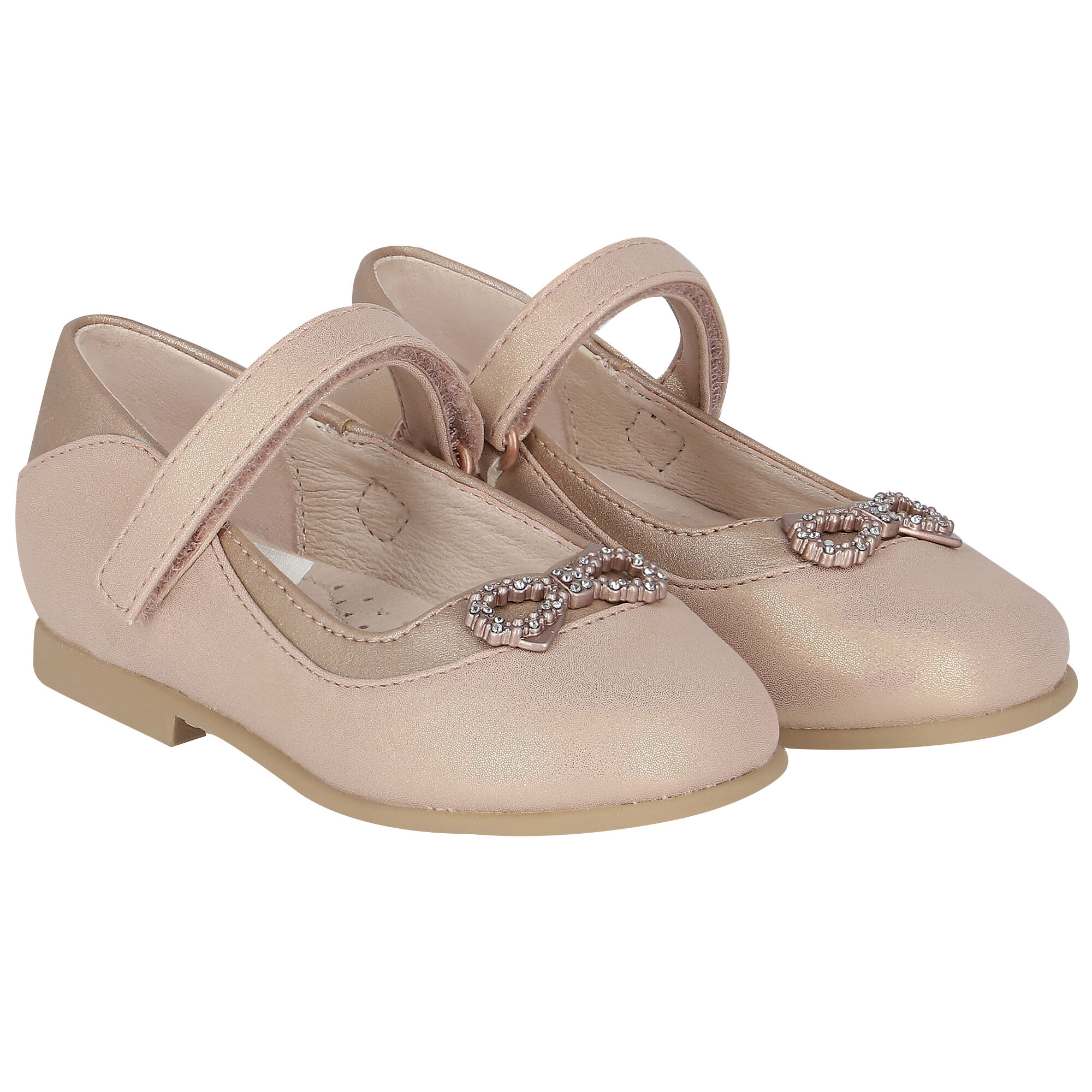 Rose gold bow sales shoes