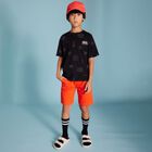Boys Orange Shorts, 1, hi-res