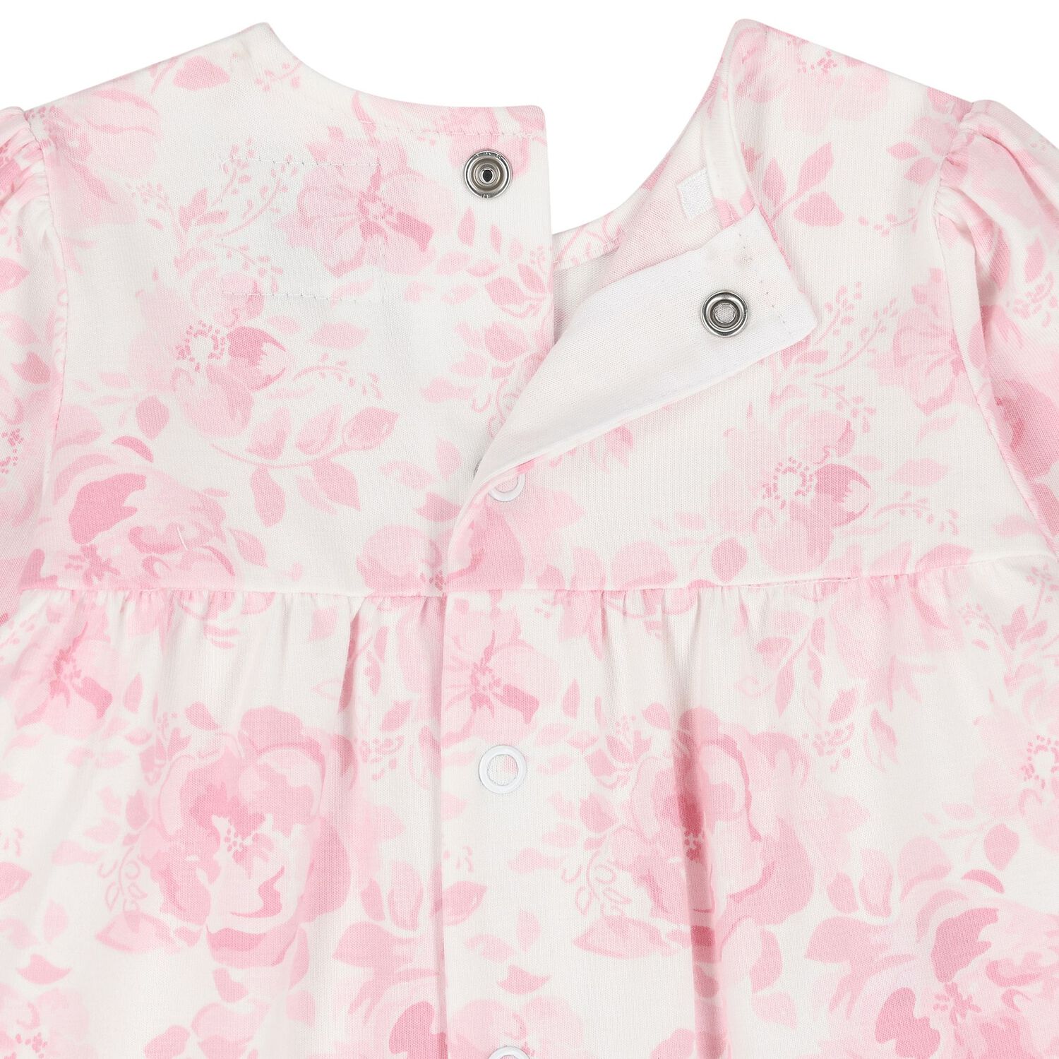 Baby Girls Pink & White Floral Babygrow Set, 1, hi-res