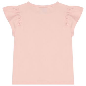 Girls Pink Flower T-Shirt