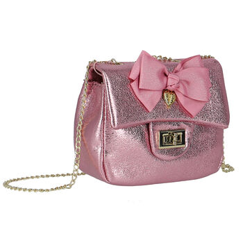 Girls Pink Bow Handbag