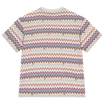 Boys Beige Zigzag T-Shirt
