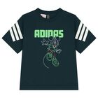 مجموعة شورت بشعار ديزني باللون الأخضر, 1, hi-res