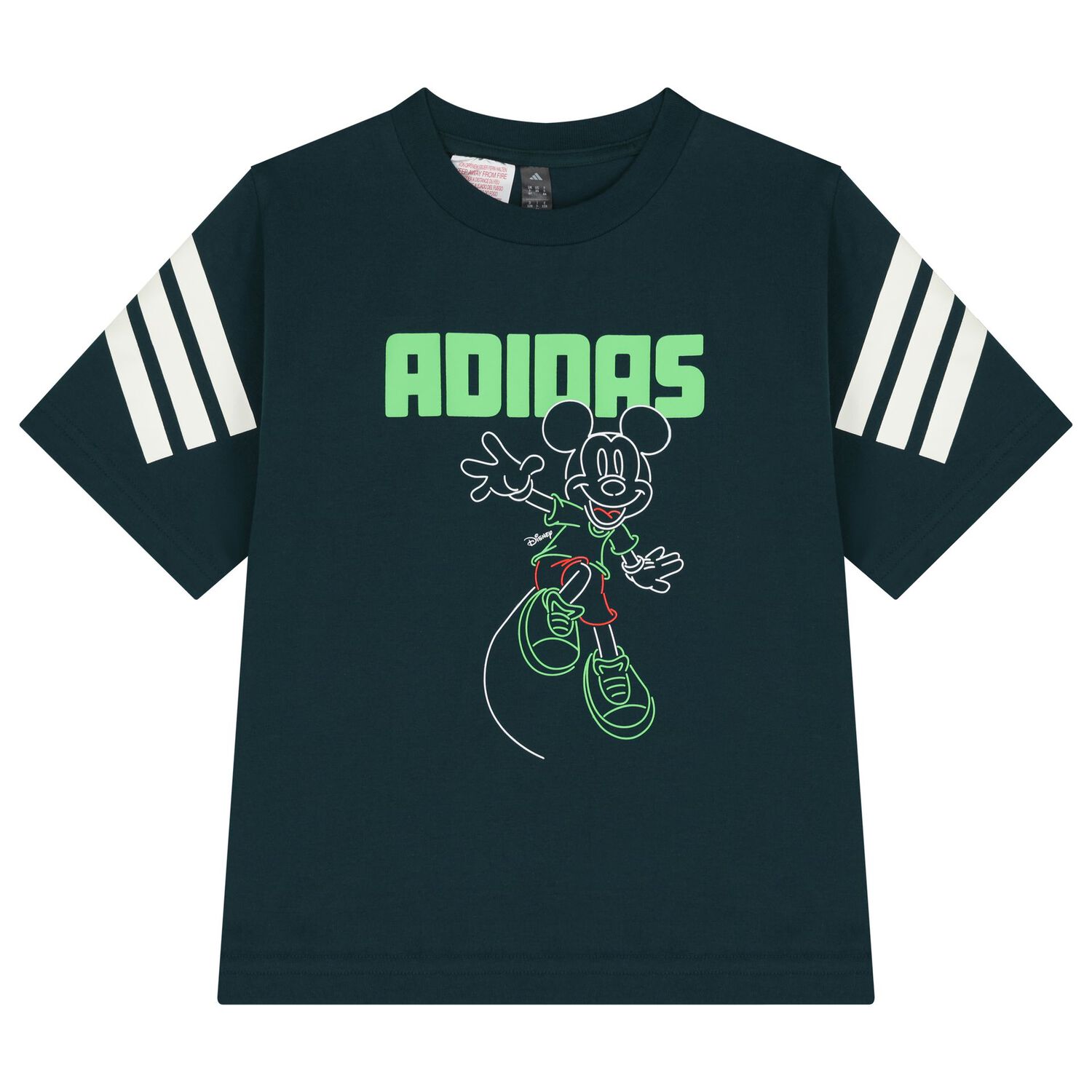 مجموعة شورت بشعار ديزني باللون الأخضر, 1, hi-res