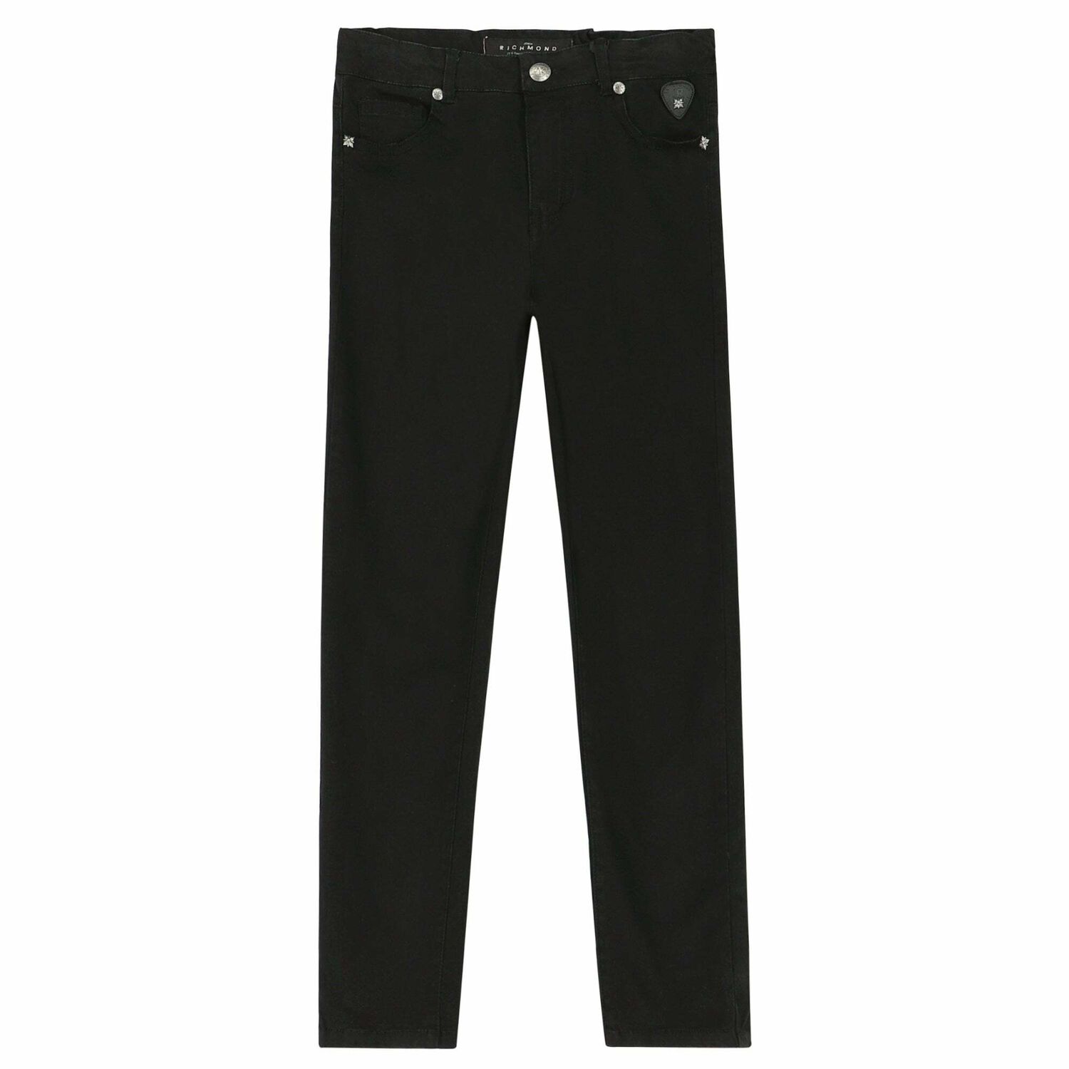 Boys Black Denim Jeans, 1, hi-res