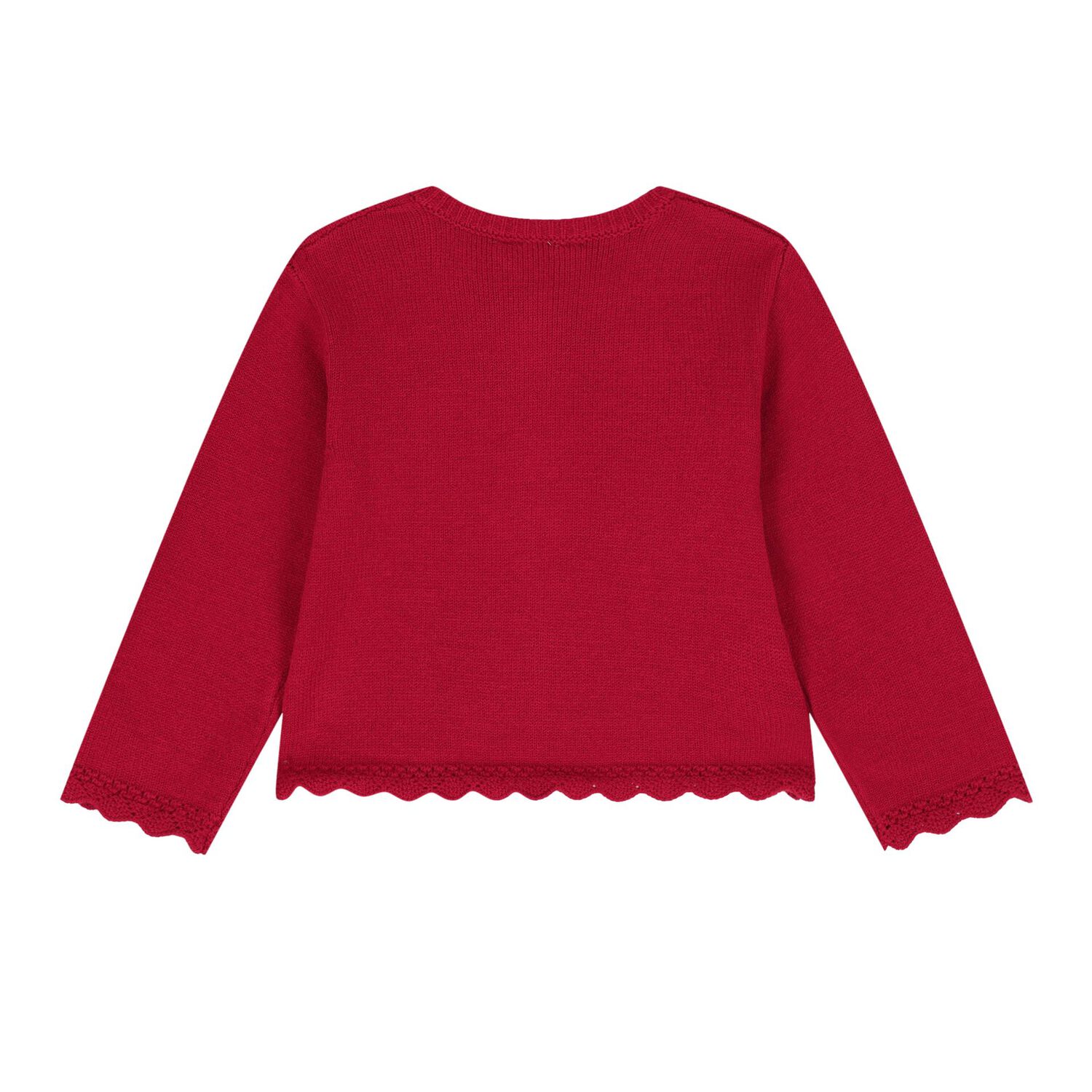 Baby Girls Red & Ivory Tulle Skirt Set, 3, hi-res