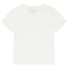 Boys White Logo T-Shirt, 1, hi-res