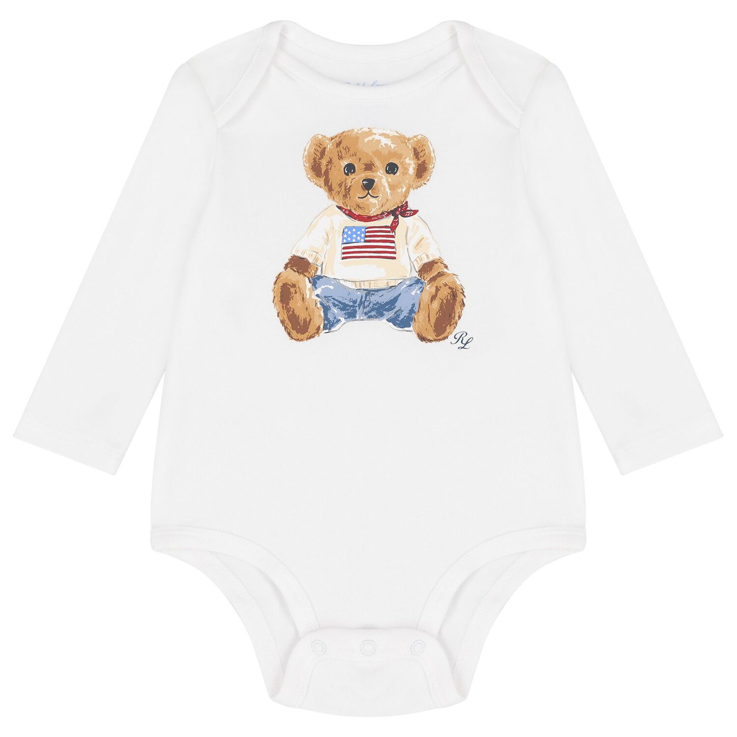  Baby Boys White Polo Bear Babysuit Gift Set, 1, hi-res