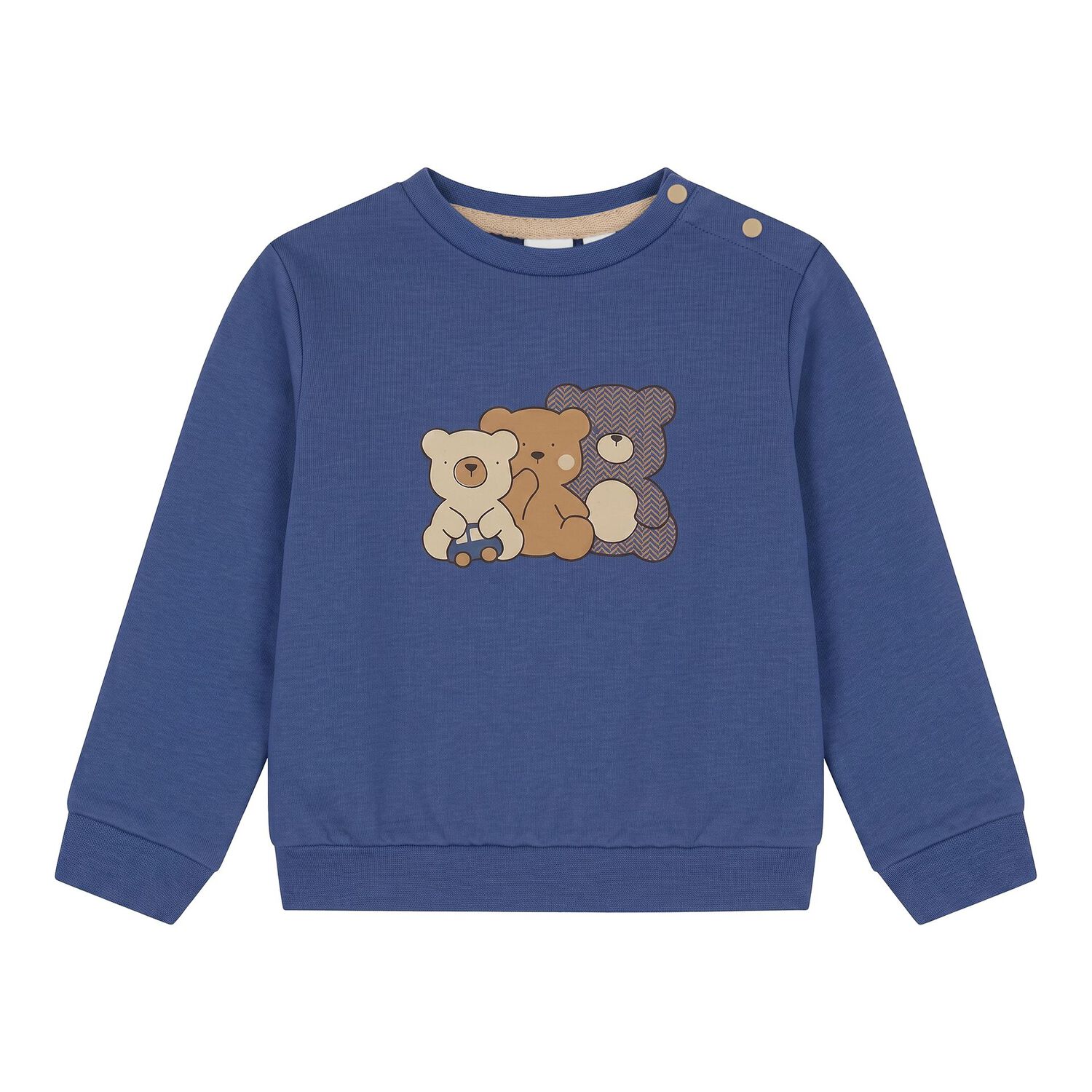 Baby Boys Blue Teddy Bear Tracksuit, 2, hi-res