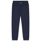 Boys White, Blue & Navy Blue Tracksuit Set ( 3 Piece ), 2, hi-res