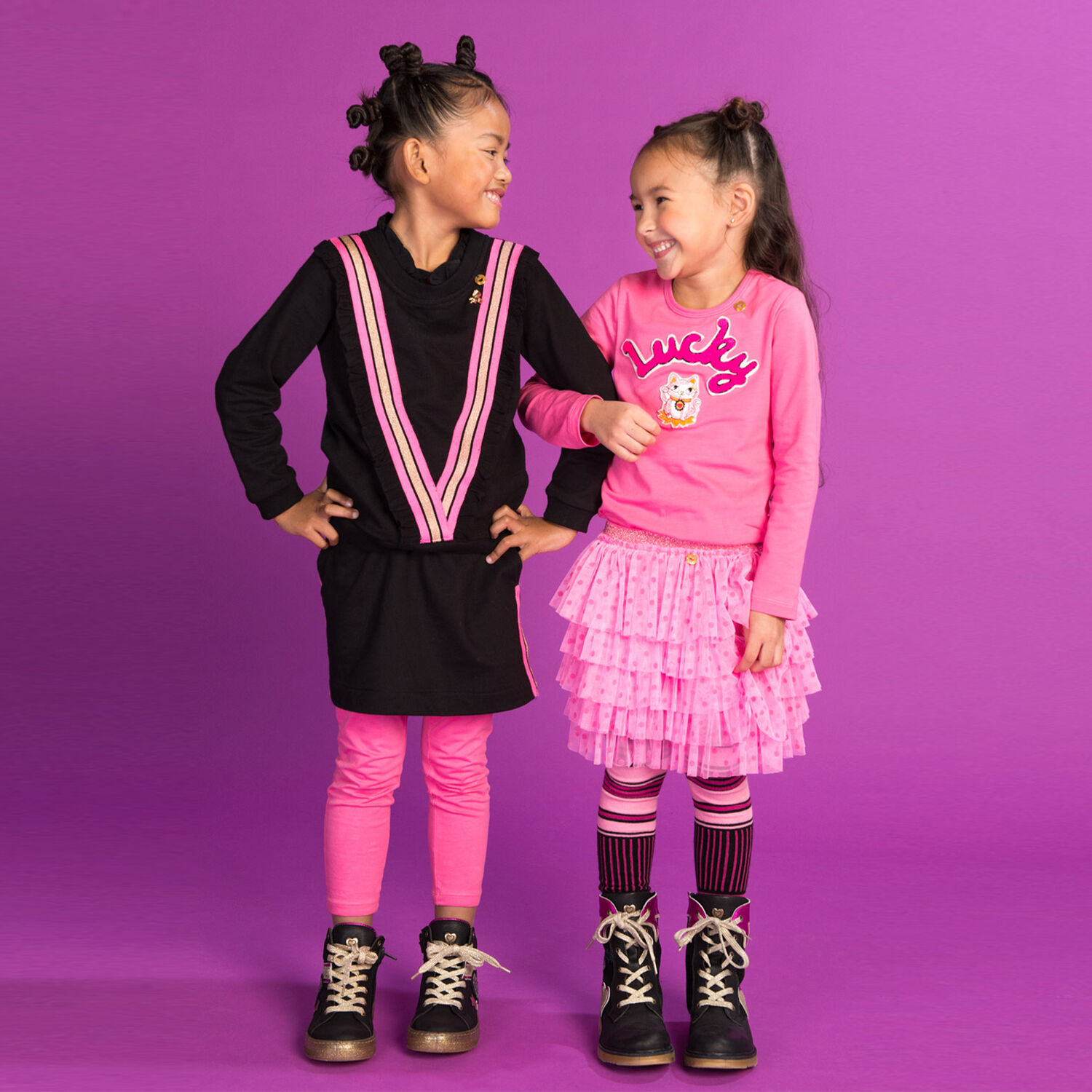 Girls Pink Long Sleeve Top, 1, hi-res