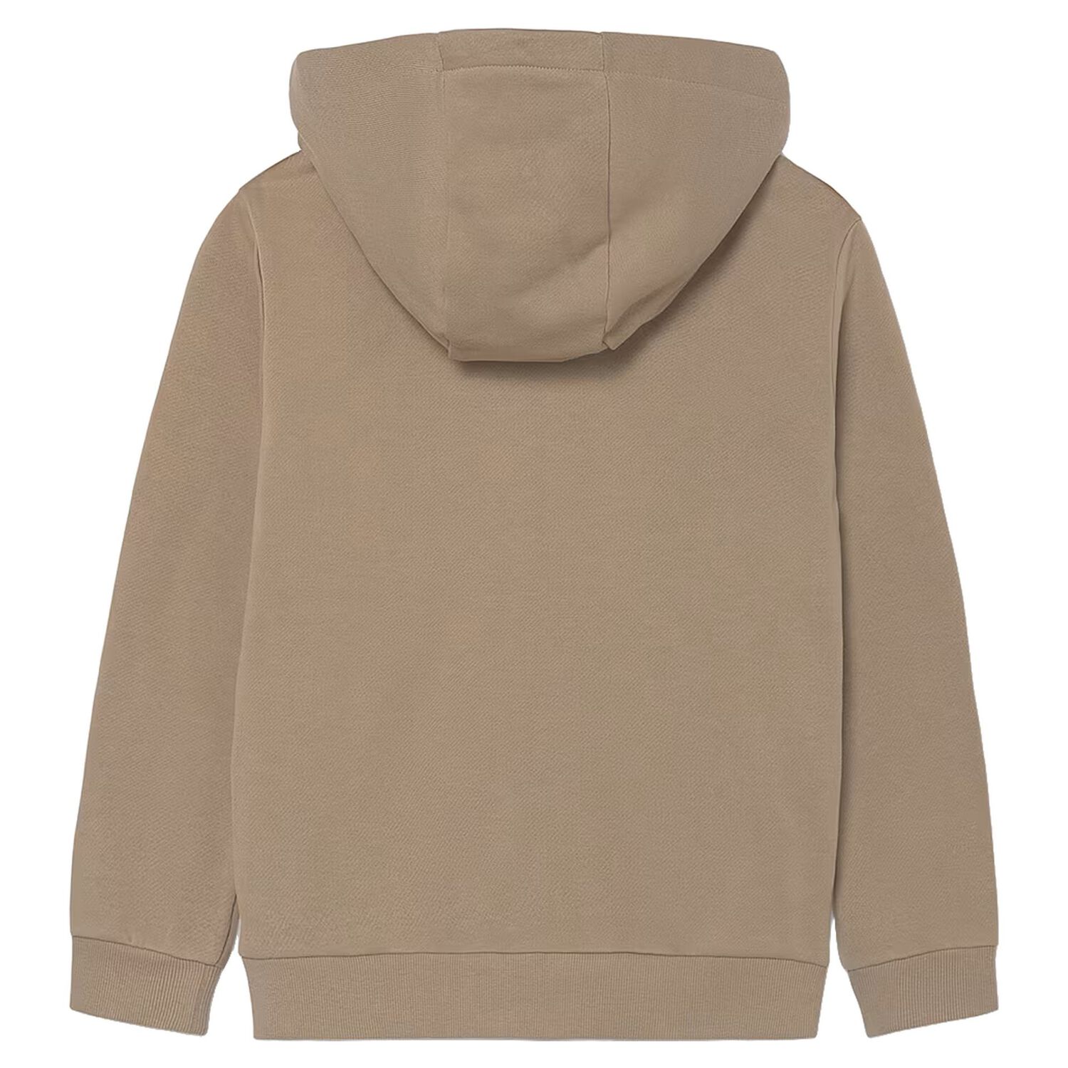 Boys Beige Hooded Zip Up Top, 2, hi-res