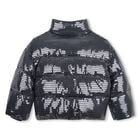 Girls Grey Disco Ball Padded Puffer Jacket, 1, hi-res