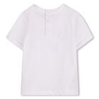 Younger Boys White Logo T-Shirt, 1, hi-res