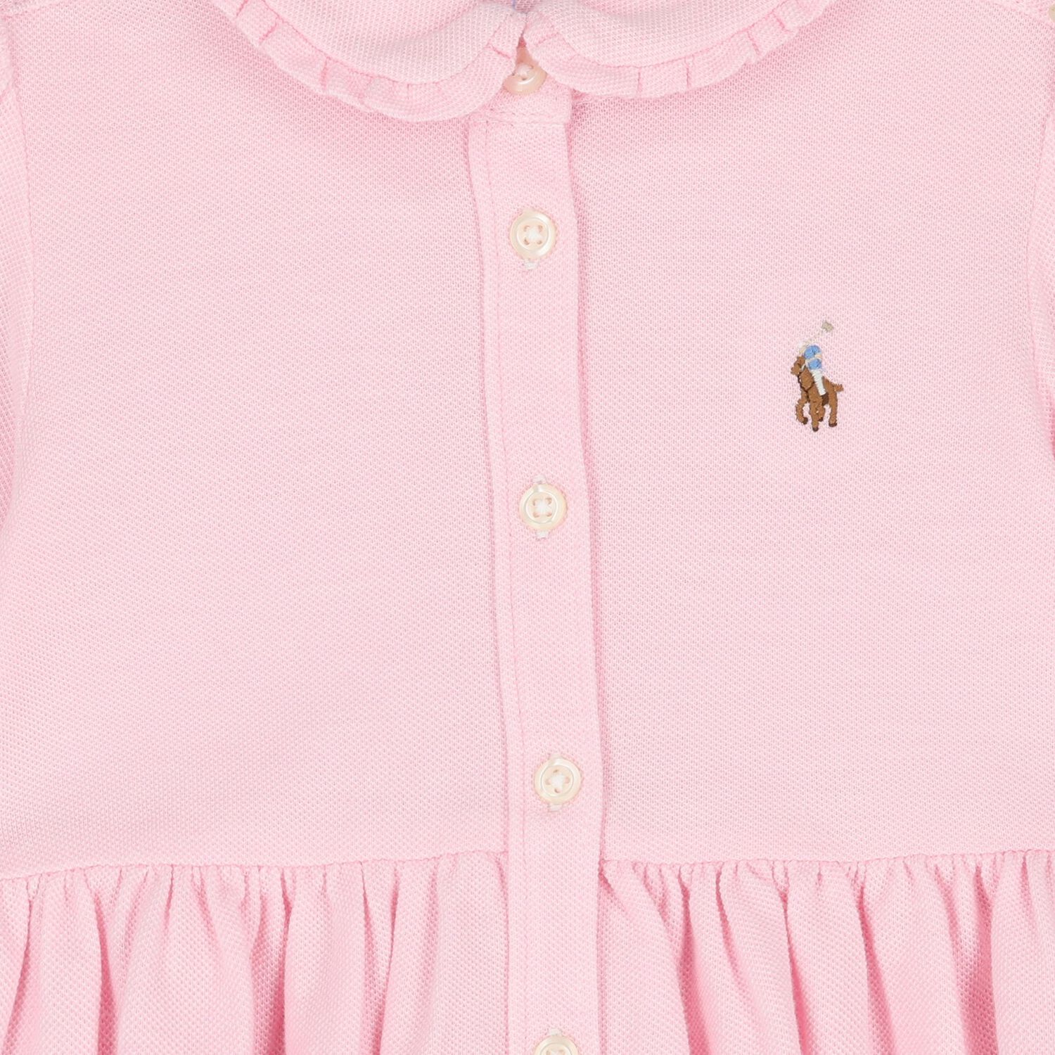 Baby Girls Pink Logo Dress Set, 1, hi-res