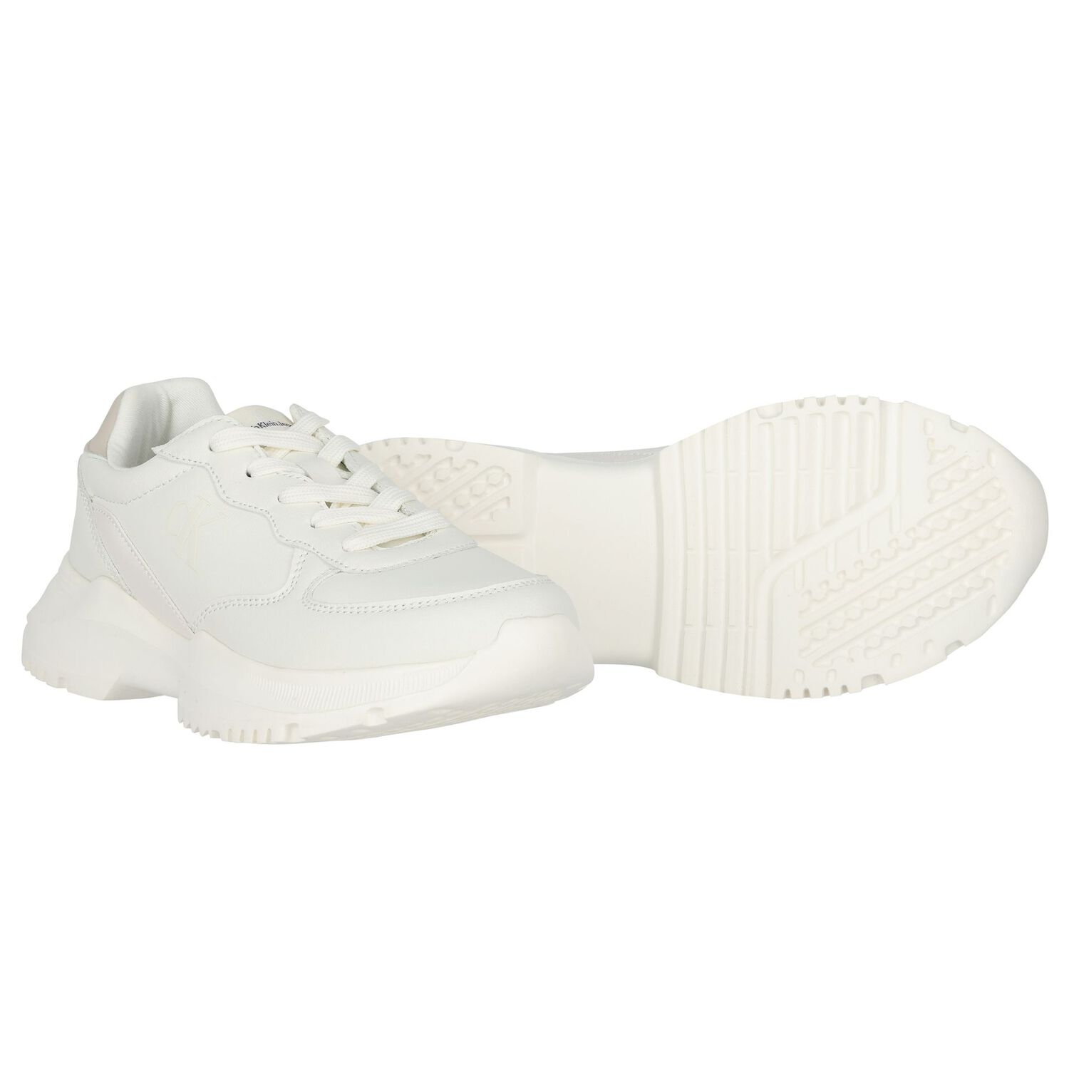 Ivory Logo Trainers, 1, hi-res