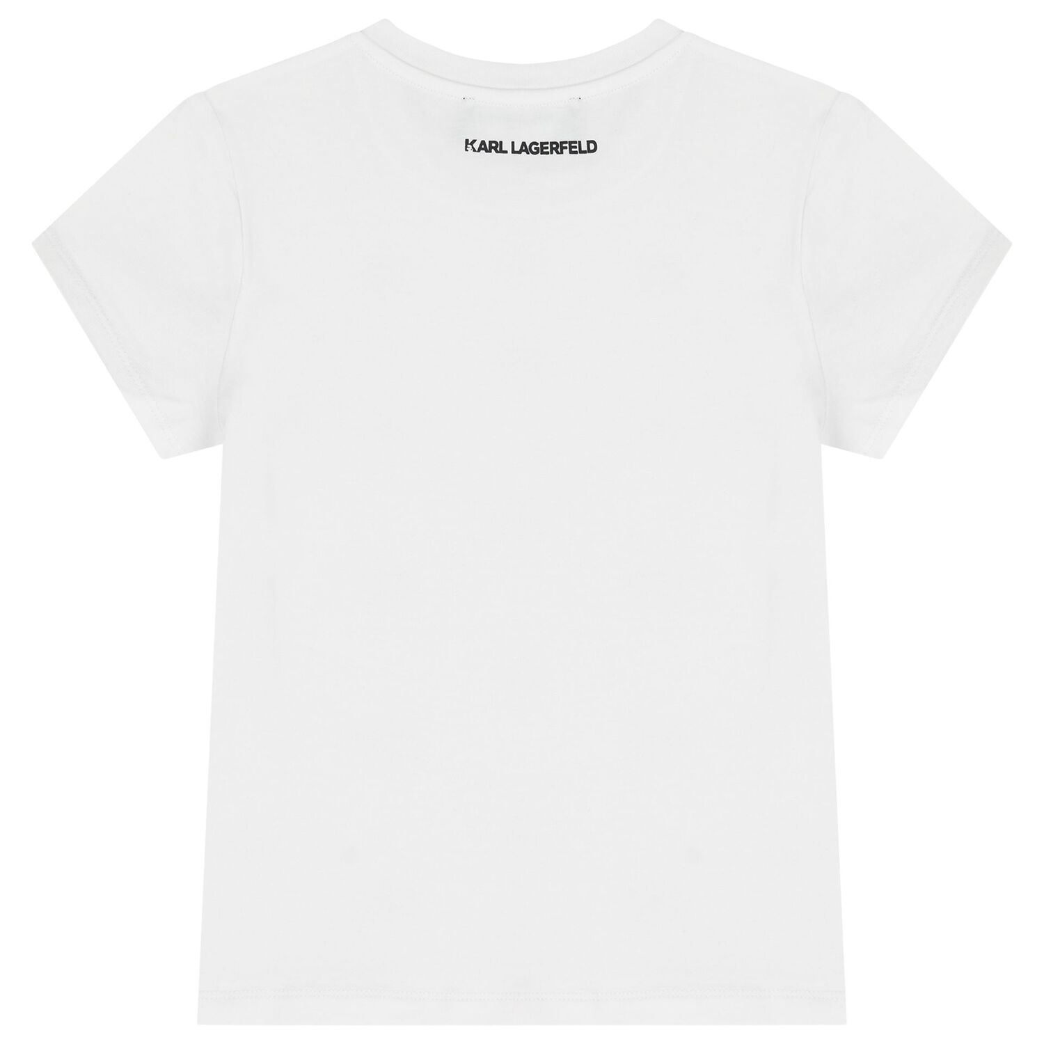 Girls Mini Me White Rhinestones Logo T-Shirt, 1, hi-res