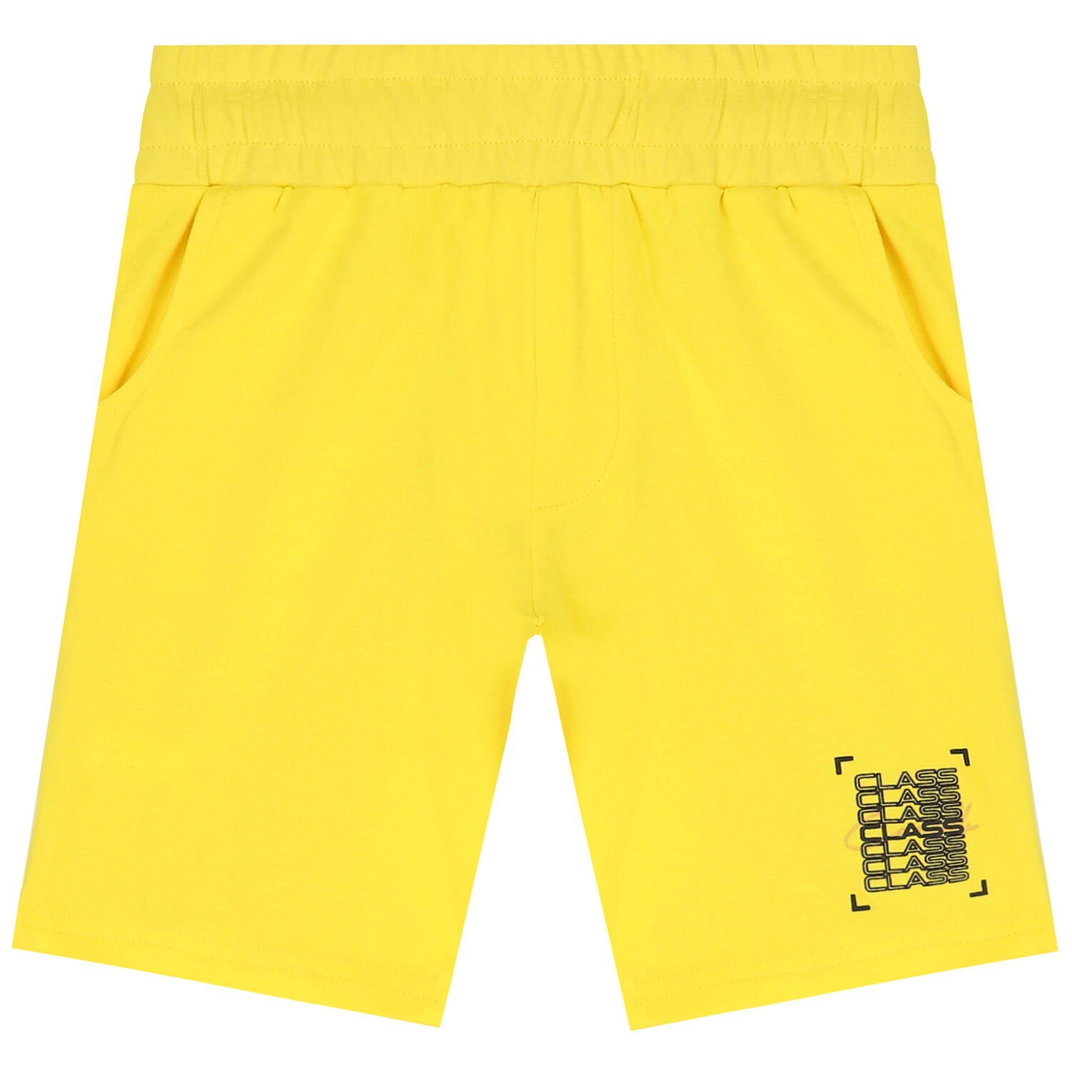 Boys Yellow & Gold Logo Shorts, 1, hi-res image number null