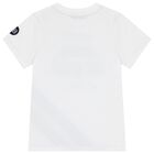 Boys White Logo T-Shirt, 1, hi-res