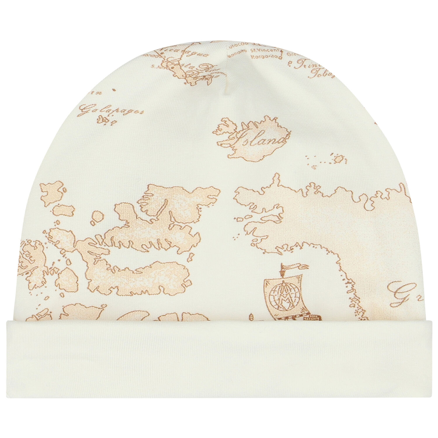 Ivory & Blue Geo Map Babygrow Set, 3, hi-res