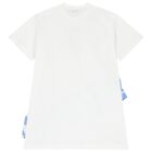 Girls White & Blue Leocorno Dress, 1, hi-res