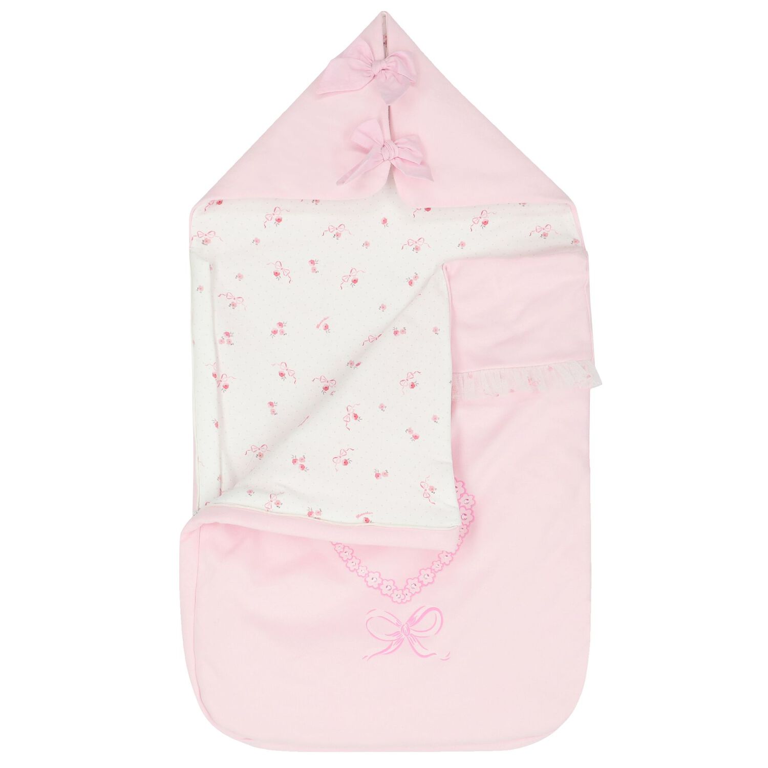 Baby Girls Pink & White Heart Nest, 1, hi-res image number null