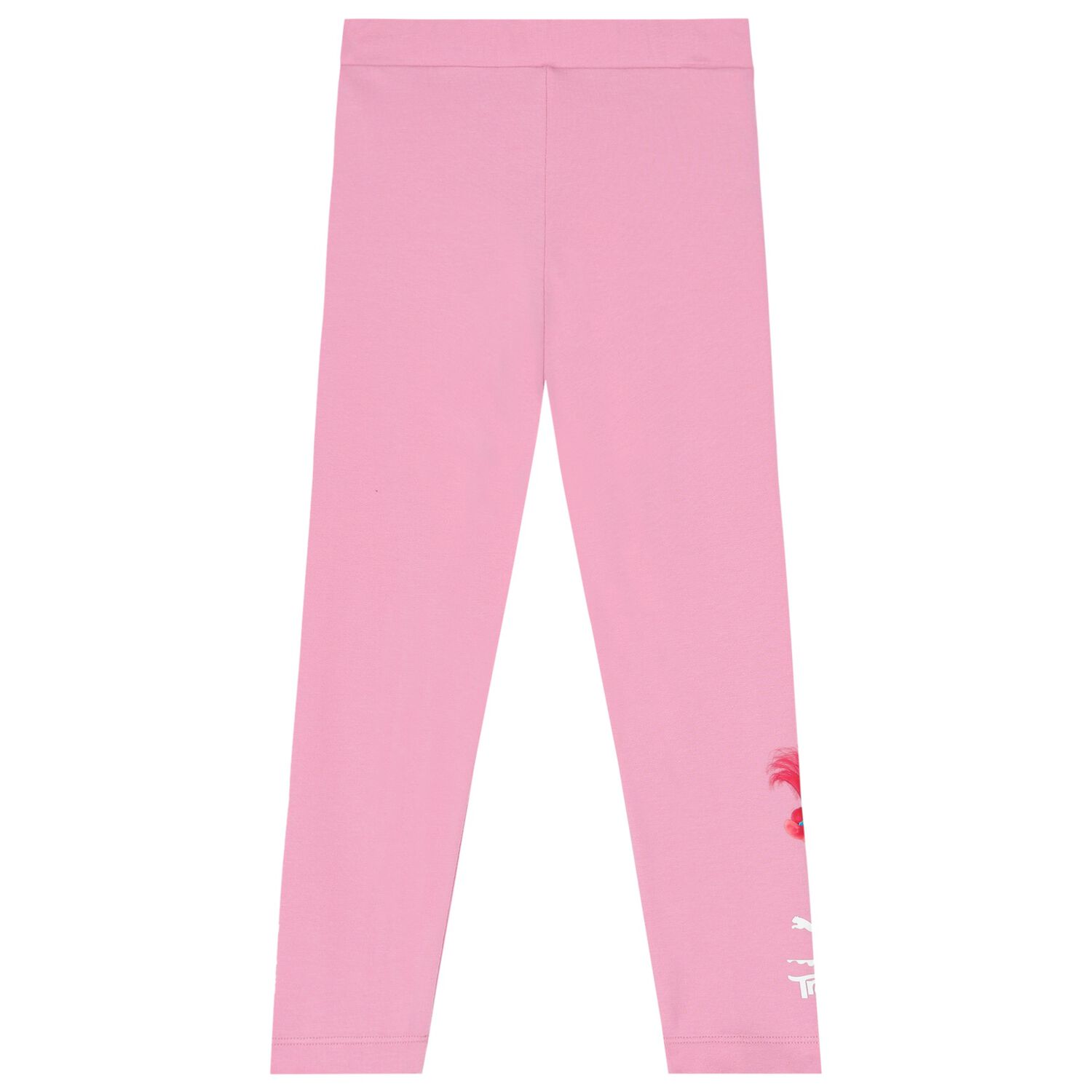 Girls Pink Trolls Logo Leggings, 1, hi-res image number null