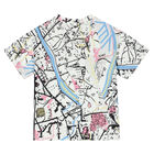 تيشيرت بالشعار باللون الأبيض للأولاد, 1, hi-res