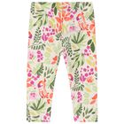 Younger Girls Orange & Ivory Leggings set, 1, hi-res