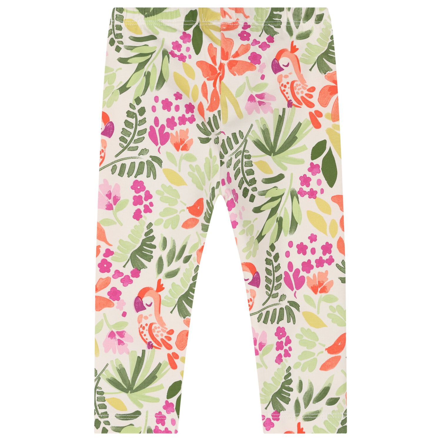 Younger Girls Orange & Ivory Leggings set, 1, hi-res